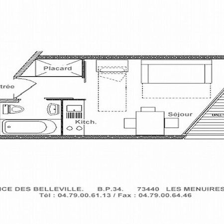 Residence Caron - Studio Pour 4 Personnes 654 Saint-Martin-de-Belleville Luaran gambar