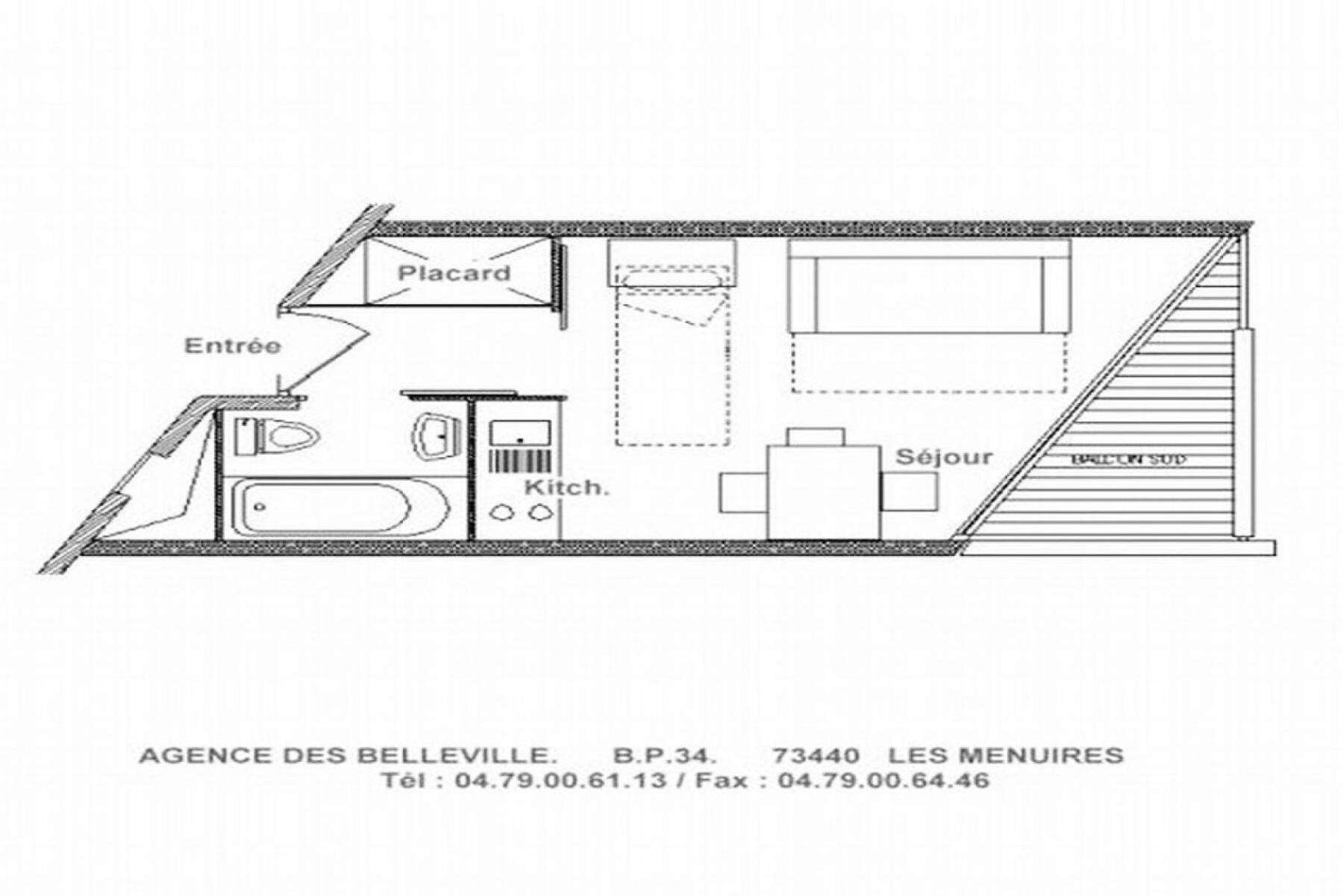 Residence Caron - Studio Pour 4 Personnes 654 Saint-Martin-de-Belleville Luaran gambar